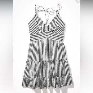 AE Striped Strappy Babydoll Mini Dress                             New wo tags